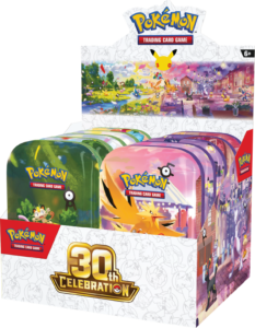Pokémon TCG: 30th Celebration — Mini Tin Display