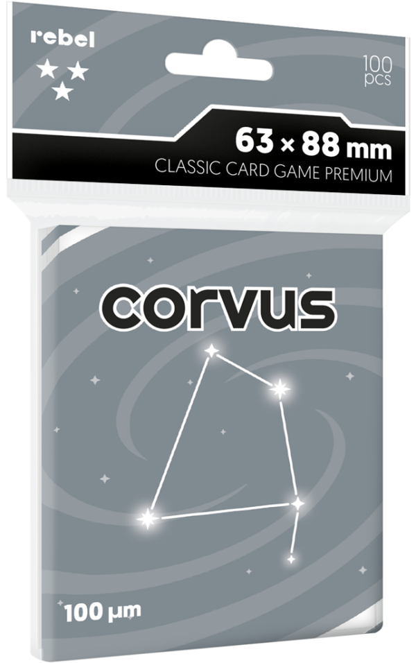Rebel Corvus Premium — koszulki 63×88 mm, 100 szt.